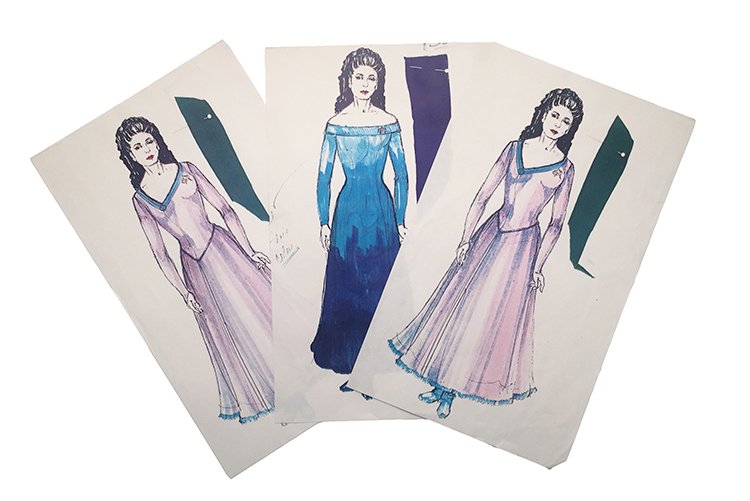 Star Trek: TNG Deana Troi Original Concept Artwork Set (1 of 6)