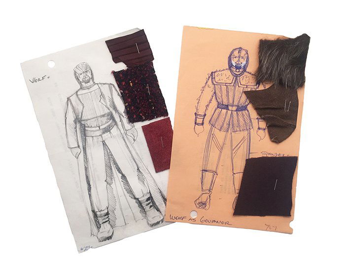 Star Trek: TNG Worf Original Concept Artwork Set (1 of 4)
