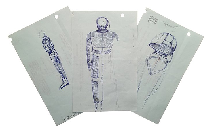 Star Trek: TNG Original Away Suit Concept Artwork Set (1 of 4)