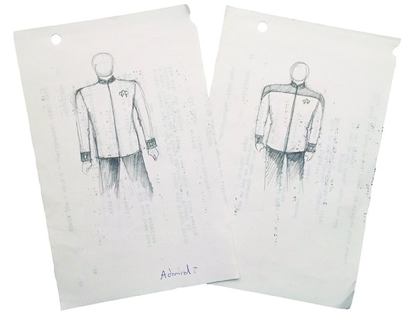 Star Trek: TNG Original Starfleet Admiral Concept Art (1 of 3)