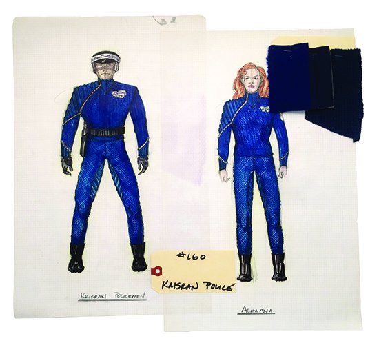 Star Trek: TNG Krisran Police Concept Artwork Set (1 of 3)