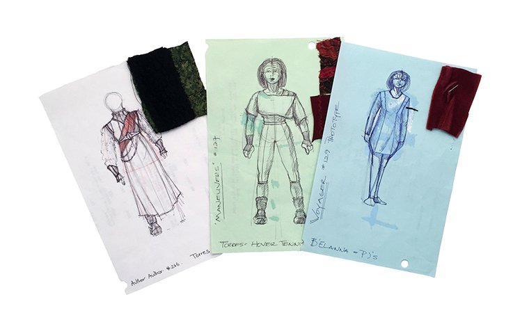 Star Trek: Voyager Original B'elanna Torres Concept Art (1 of 4)