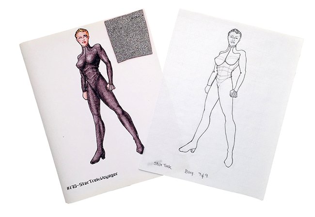 Star Trek: Voyager 7 of 9 Original Concept Illustration (1 of 3)