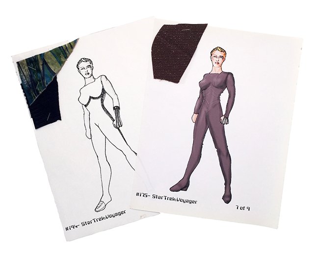 Star Trek: Voyager 7 of 9 Alternate Wear Uniform Art (1 of 3)