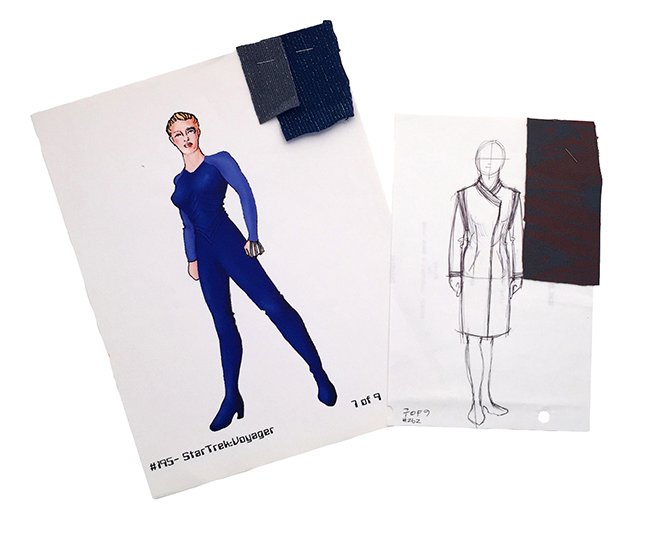 Star Trek: Voyager 7 of 9 Original Concept Artwork (1 of 3)