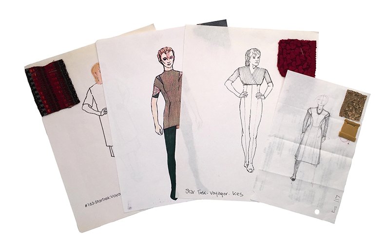 Star Trek: Voyager Original Kes Concept Illustrations: Set of concepts featuring the character of Kes for Star Trek: Voyager. An Ocampa from the delta quadrant, Kes boarded Voyager and quickly became an integral part of the crew. This set features origina