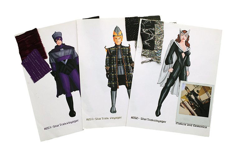 Star Trek: Voyager Captain Proton Original Concept Art (1 of 4)