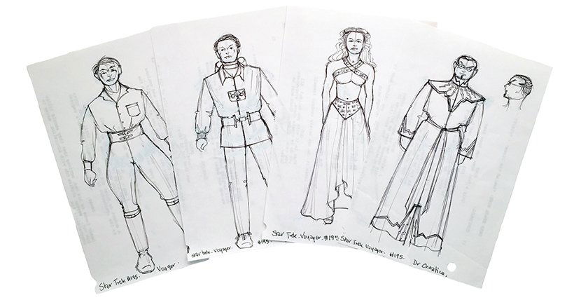 Star Trek: Voyager Captain Proton Original Concept Art (1 of 3)