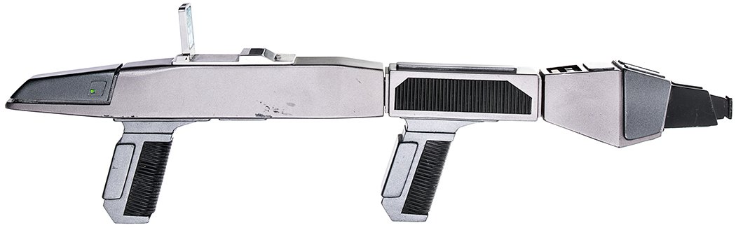 Star Trek: The Next Generation Hero Federation Rifle: A rare early Starfleet rifle featured in Star Trek: The Next Generation and re-used in Star Trek: Deep Space Nine. This Phaser rifle was the first rifle seen being used by Starfleet since The Original