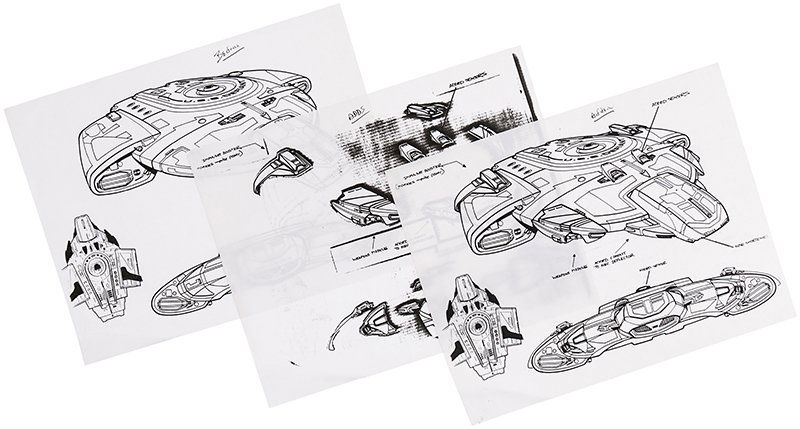 Star Trek: Deep Space Nine Defiant Ship Artwork Set (1 of 1)