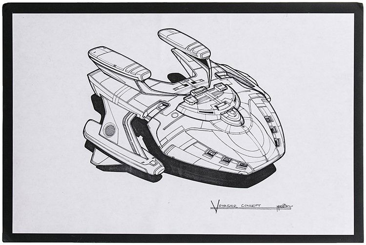 Star Trek: Voyager Ship Concept Artwork (1 of 1)