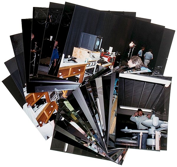 Star Trek: DS9 Trials & Tribbleations Enterprise Photos: A collection of photographs of the filming miniatures used in the Star Trek: Deep Space Nine episode "trials & tribble-ations". These photographs feature the creation of the original Enterprise and K7