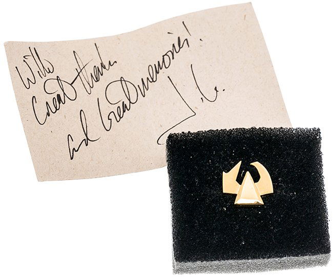 Star Trek: Deep Space Nine J.G. Hertzler Crew Pin (1 of 1)