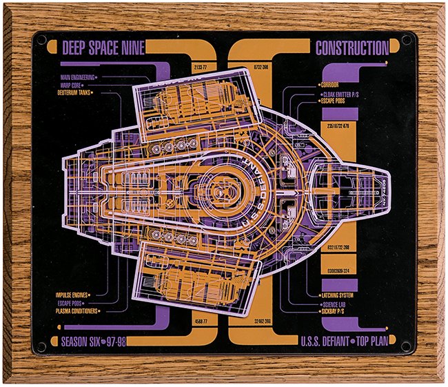 Star Trek: DS9 Season 6 Construction Crew Plaque (1 of 1)