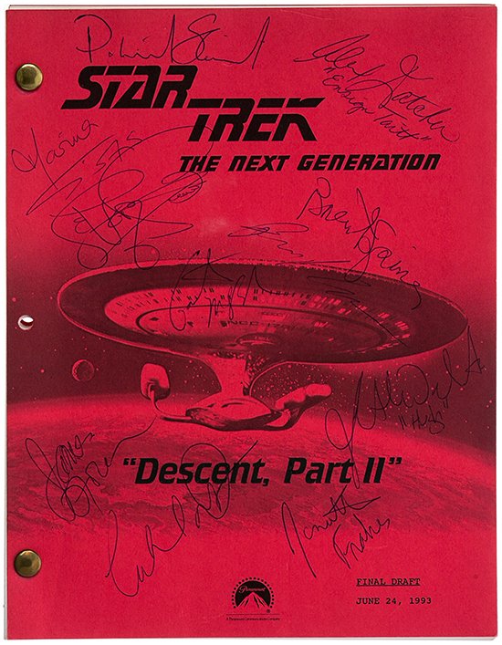 Star Trek: TNG Full Cast Autograph Script (1 of 1)
