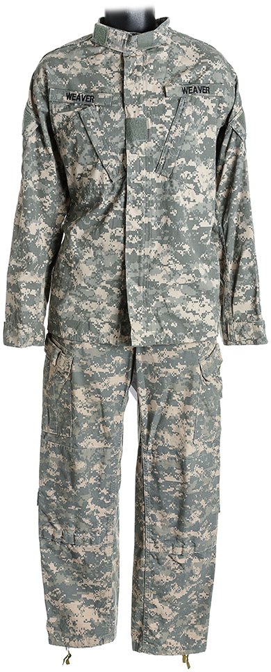 Falling Skies Weaver Military Uniform A More Perfect...: Military Uniform worn by the second in command "Weaver" in the science fiction series "Falling Skies". This costume consists of a military jacket and pair of trouser featuring a digital cammo pattern.