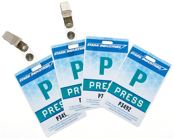 Iron Man Stark Industries Press Badge Collection (1 of 1)