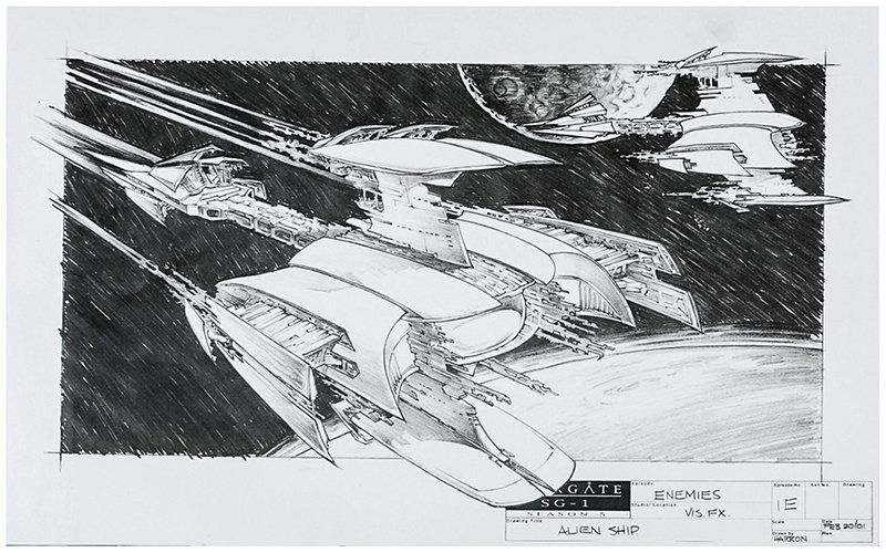 Stargate SG1 "Enemies" Original Concept Illustration (1 of 1)