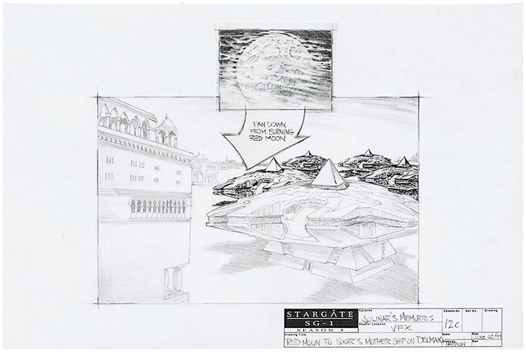 Stargate SG-1 Mother ship Original Artwork (1 of 1)