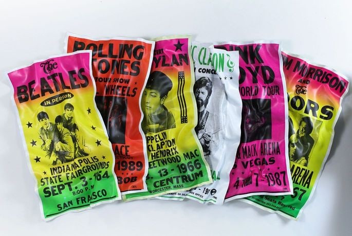 Rock and Roll History by Paul Rousso Original Sculpture: Rock and Roll History by Paul Rousso was created in 2023 and measures 56 x 103 x 7 in. It is Mixed Media on Hand Sculpted Polystyrene.