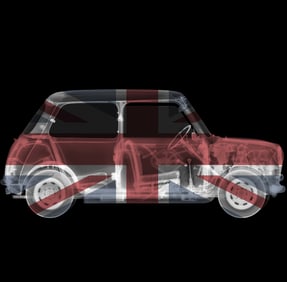 Union Jack Mini [X-Ray] by Nick Veasey Limited Edition Photograph