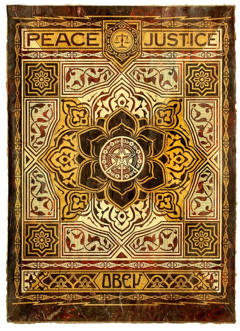 Peace and Justice 4 by Shepard Fairey Original Artwork (1 of 1)