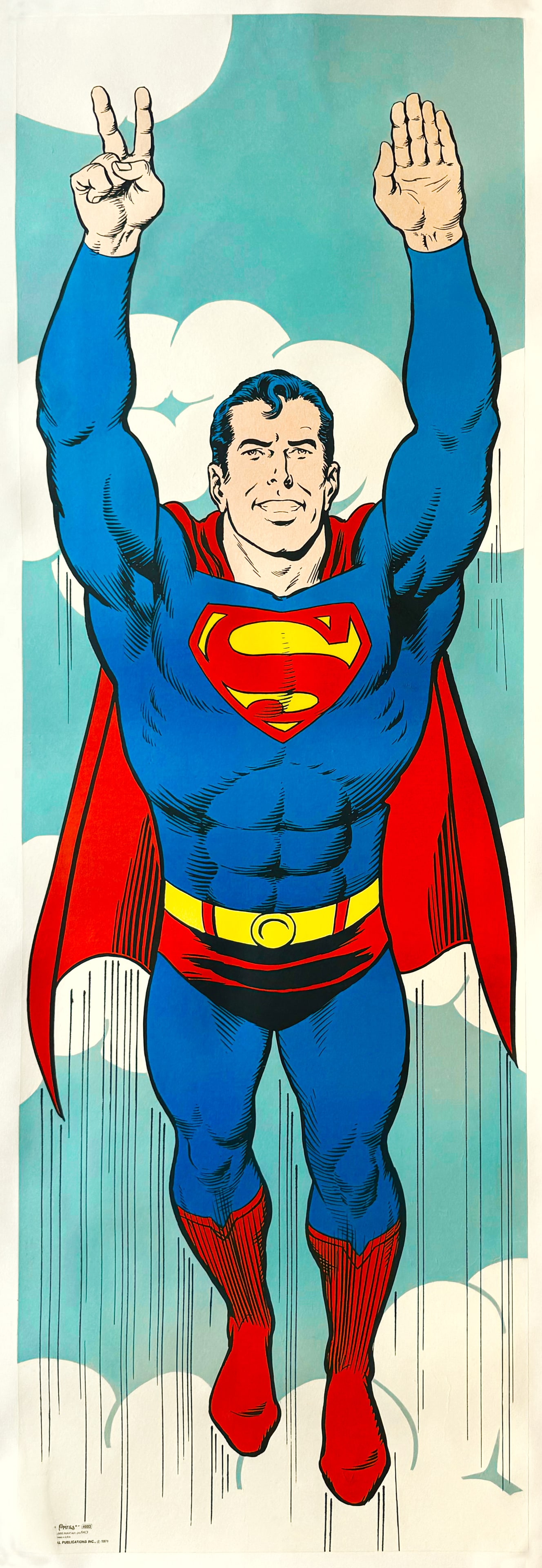 Original Vintage Superman "Peace" Poster 1971 (1 of 1)