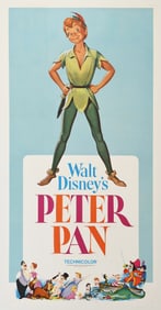 Original Vintage Disney Peter Pan 1969 Re-Release Film Poster