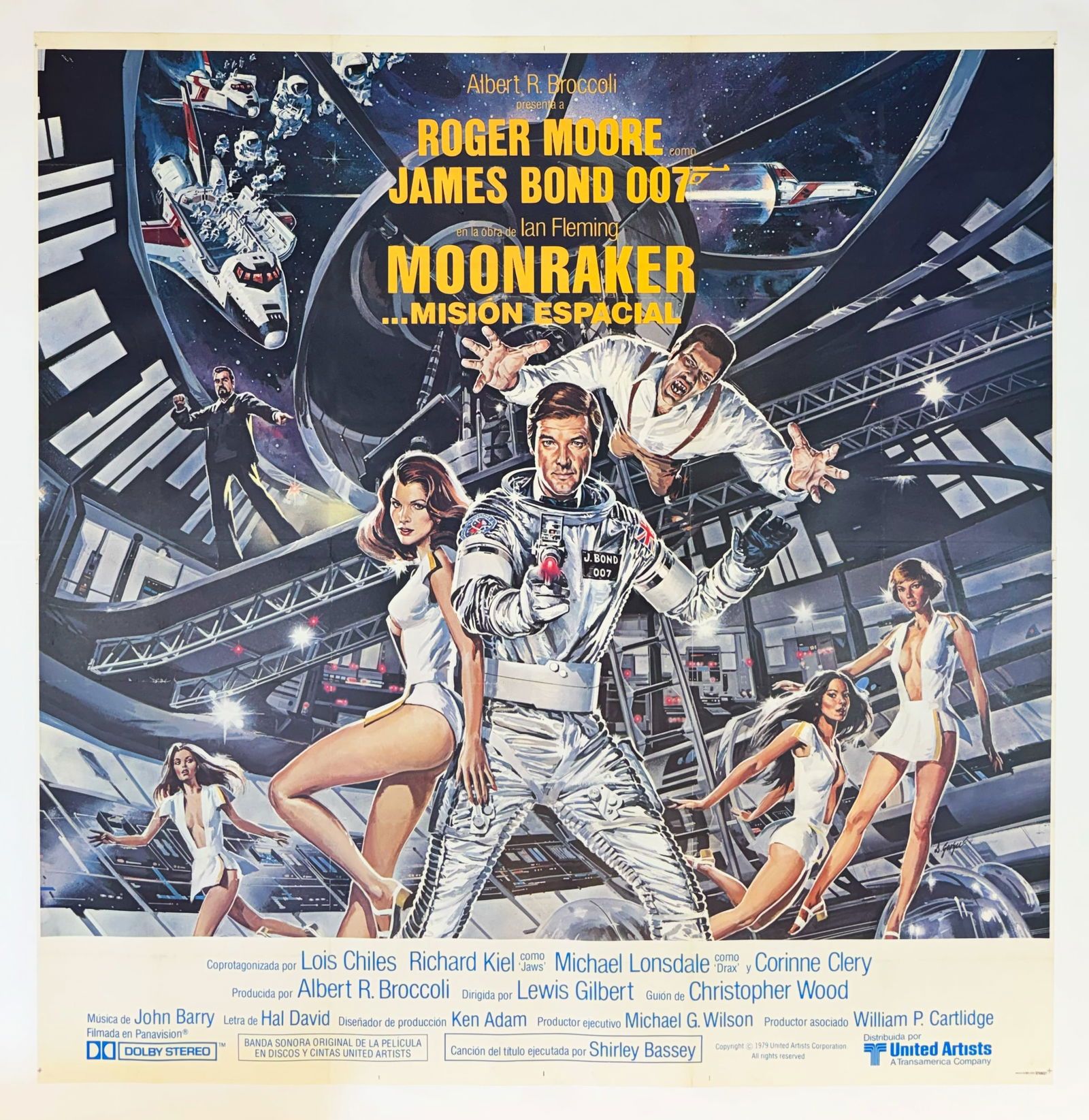 Original Vintage James Bond Moonraker Italian Poster 1979 (1 of 1)