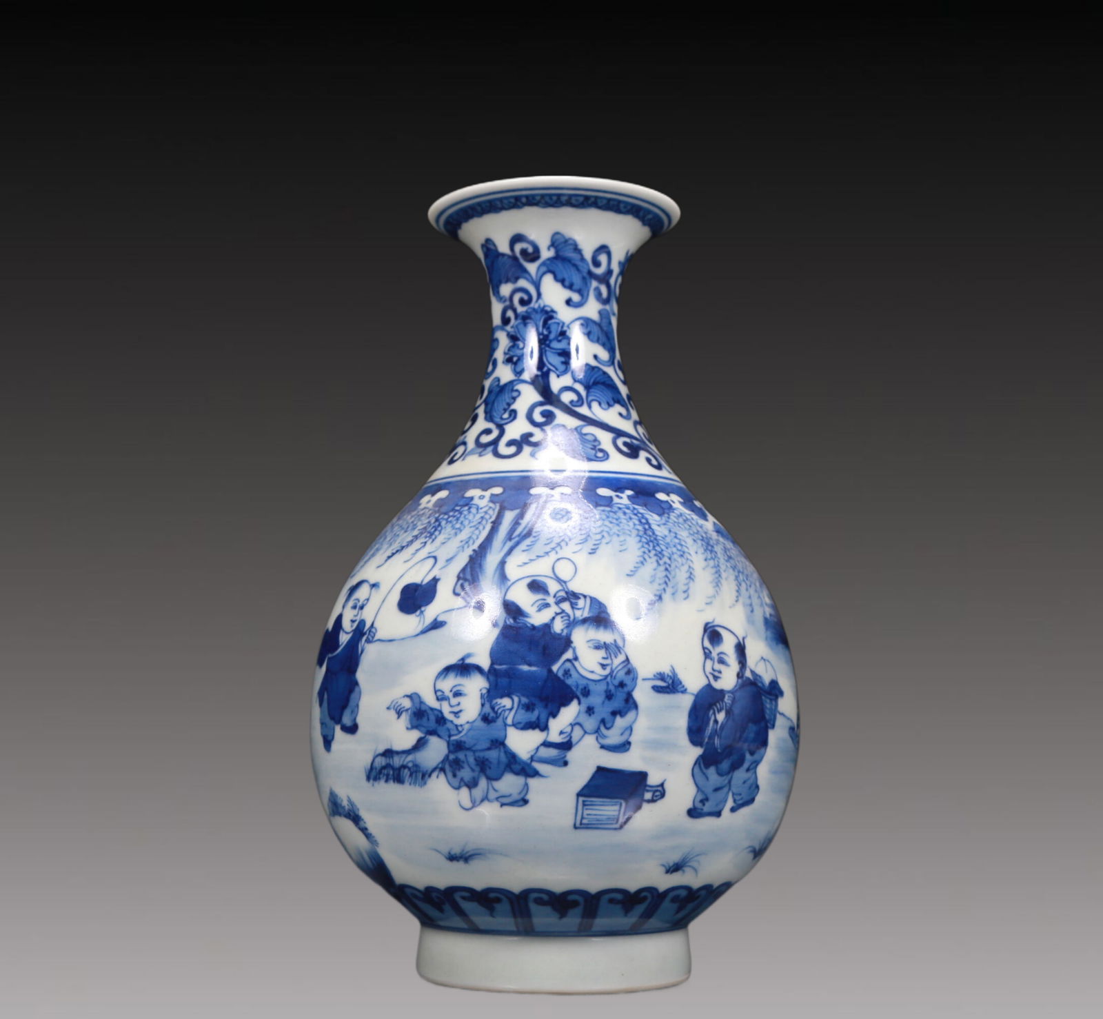 A Fabulous Blue And White 'Figure' Vase (1 of 6)