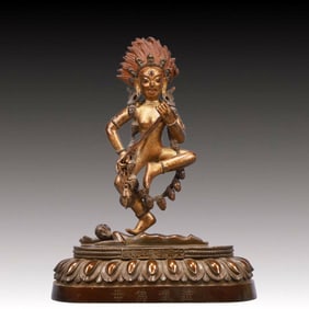 A Solemn A Rare Statue of Chakrasamvara