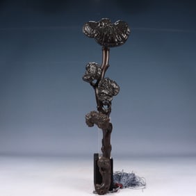 A Huge Zitanwood Ganoderma lucidum-Shaped Ruyi