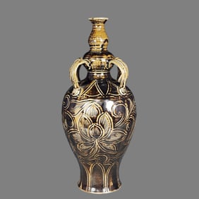 An Exquisite Ding yao Flower Pattern Vase