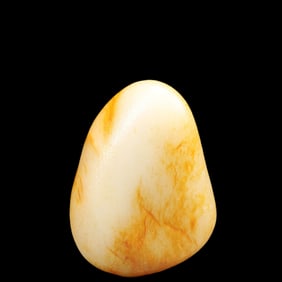 An Exquisite White Jade Rough Stone