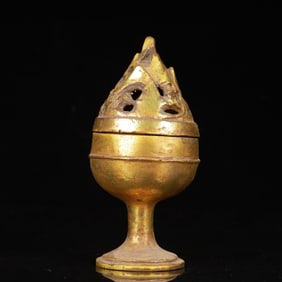 An Exquisite Gilt Bronze Censer