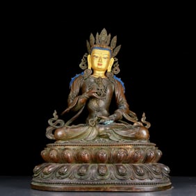 A huge bronze Vajrasattva statue