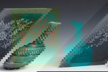 An Exquisite Blue Glazed Pot