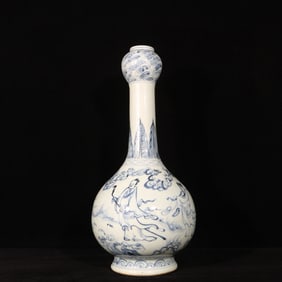 A Rare Blue and White Character and Story Pattern Vase