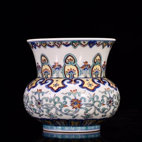 An Exquisite Doucai Lotus Pattern Jar