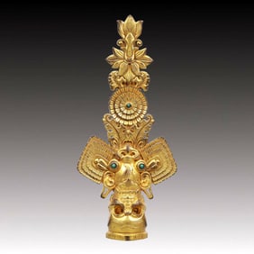 A Rare Gilt Bronze Ornament