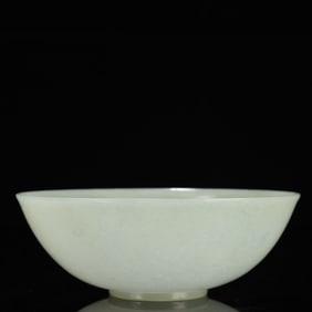An Exquisite White Jade Bowl