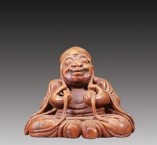 A Bamboo Statue of Arhat