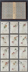 A Chinese Album Ink Painting of Leaf and Insect on Paper,Qi Baishi