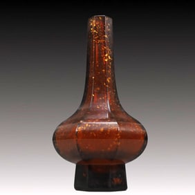 A Precious Coloured glaze Red Glazed Vase