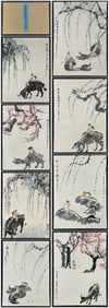 A Chinese Album Ink Painting of Figure and Story on Paper
