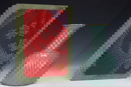 An Exquisite Guan yao Vase,with an Imperial Poem by Emperor Qianlong