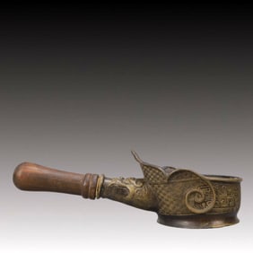 An Exquisite Bronze Dragon Pattern Spoon