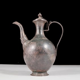 An exquisite gilt bronze ewer