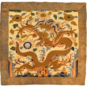 An exquisite kesi dragon pattern