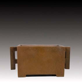 An Exquisite Bronze Double-Ears Censer